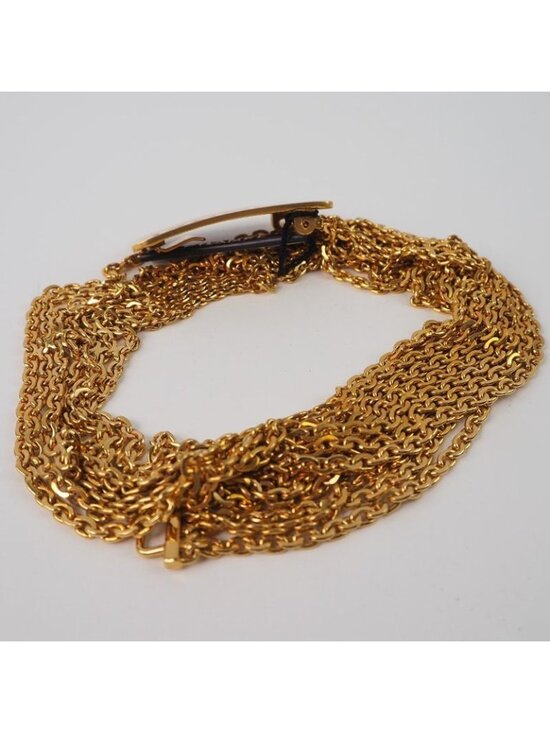 Chanel Chain Logo Plate Gold Plated 96 a Belt main image 5